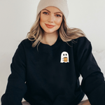 Load image into Gallery viewer, Coffee Ghost Embroidered Sweatshirts
