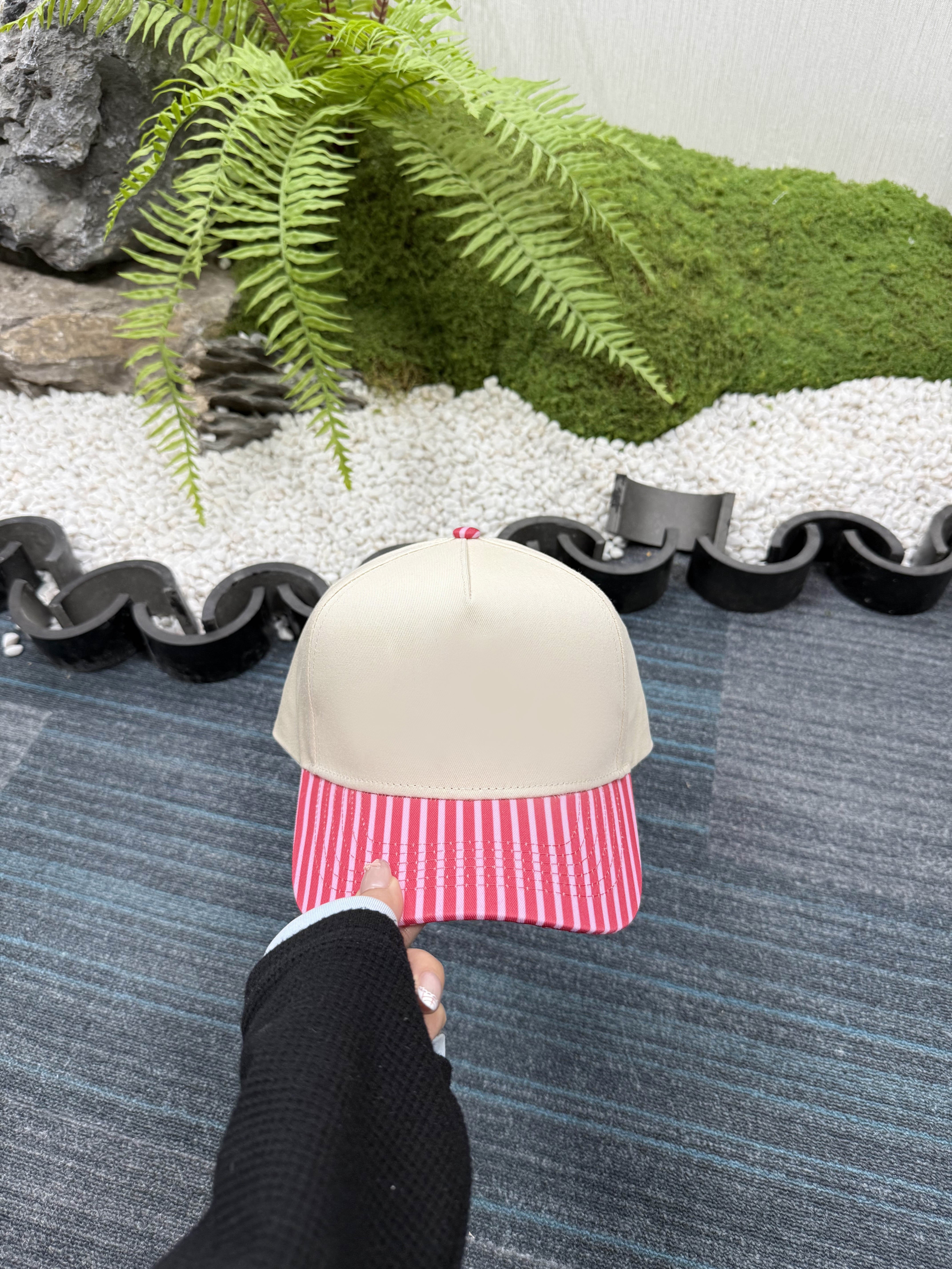 Hot Pink Striped Hat - RTS – SimpLee Sweet