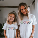 Load image into Gallery viewer, Candy Hearts Mama + Mini Tees
