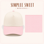 Load image into Gallery viewer, Pink Gingham Hat - RTS
