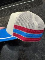 Load image into Gallery viewer, Royal Blue Striped Side Hat - PREORDER
