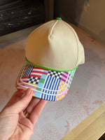 Load image into Gallery viewer, Bright Colorblock Hat - RTS
