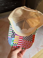 Load image into Gallery viewer, Bright Colorblock Hat - RTS
