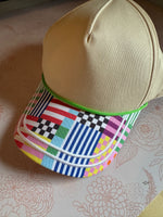 Load image into Gallery viewer, Bright Colorblock Hat - RTS
