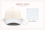 Load image into Gallery viewer, Tiny Blue Floral Hat - RTS

