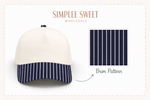 Load image into Gallery viewer, Navy Pinstripe Hat - RTS
