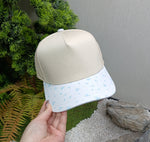 Load image into Gallery viewer, Tiny Blue Floral Hat - RTS
