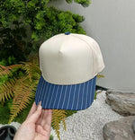 Load image into Gallery viewer, Navy Pinstripe Hat - RTS
