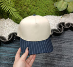 Load image into Gallery viewer, Navy Pinstripe Hat - RTS
