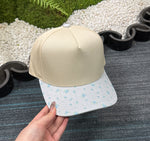 Load image into Gallery viewer, Tiny Blue Floral Hat - RTS
