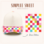Load image into Gallery viewer, Bright Checkered Hats - RTS
