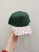 Load image into Gallery viewer, Candy Canes + Bows Hat - RTS
