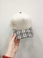 Load image into Gallery viewer, Green Christmas Plaid Hat - RTS
