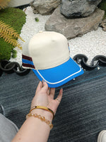 Load image into Gallery viewer, Royal Blue Striped Side Hat - RTS
