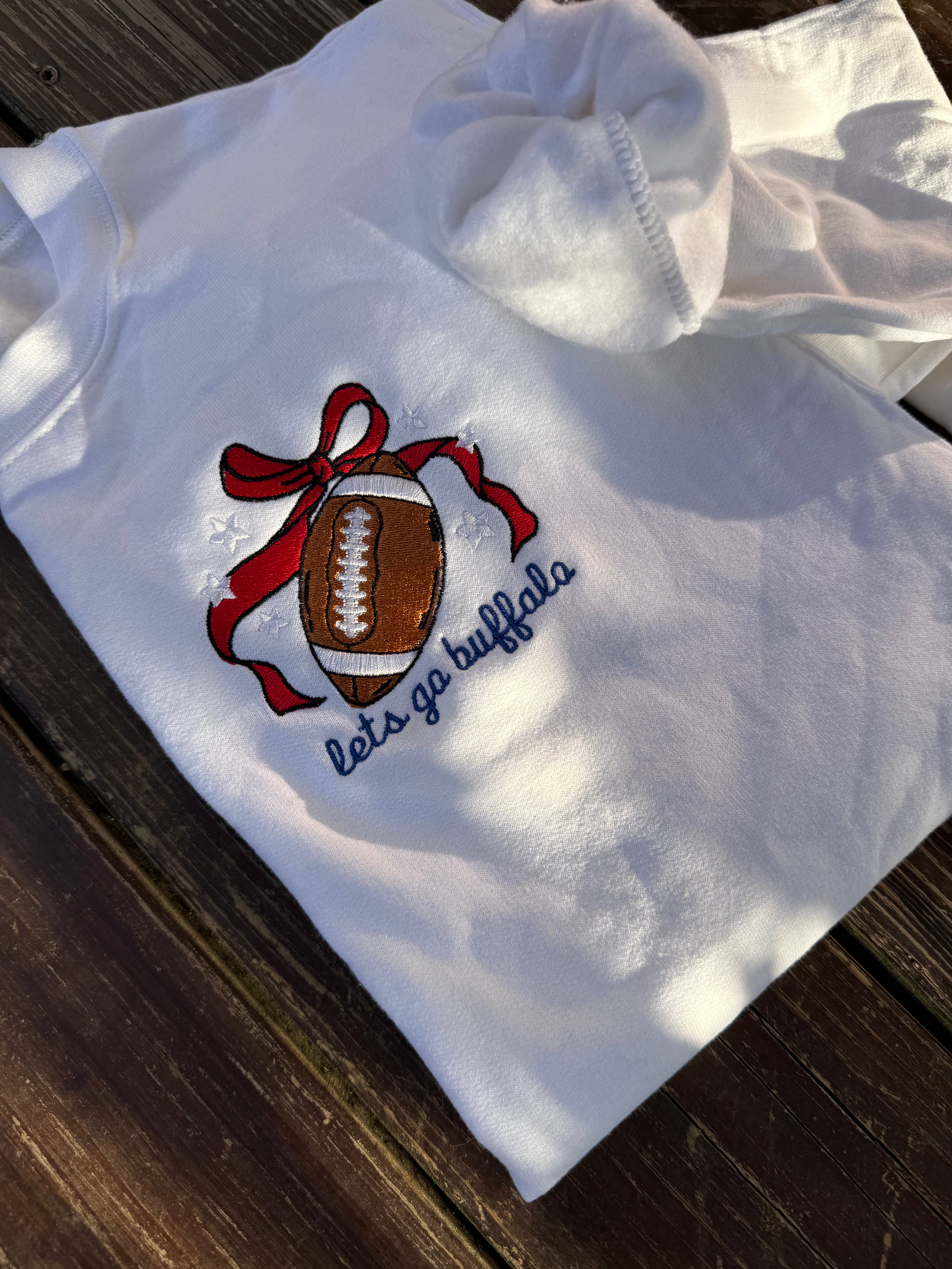 Bow Football Sweatshirt (CUSTOM)