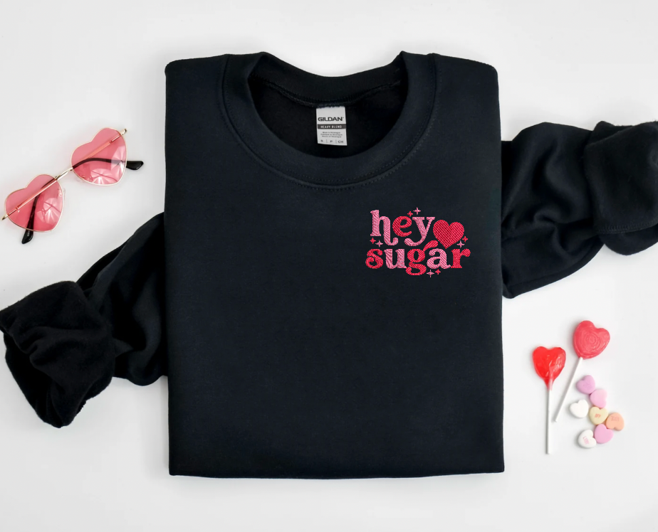 Hey Sugar Embroidered Sweatshirt