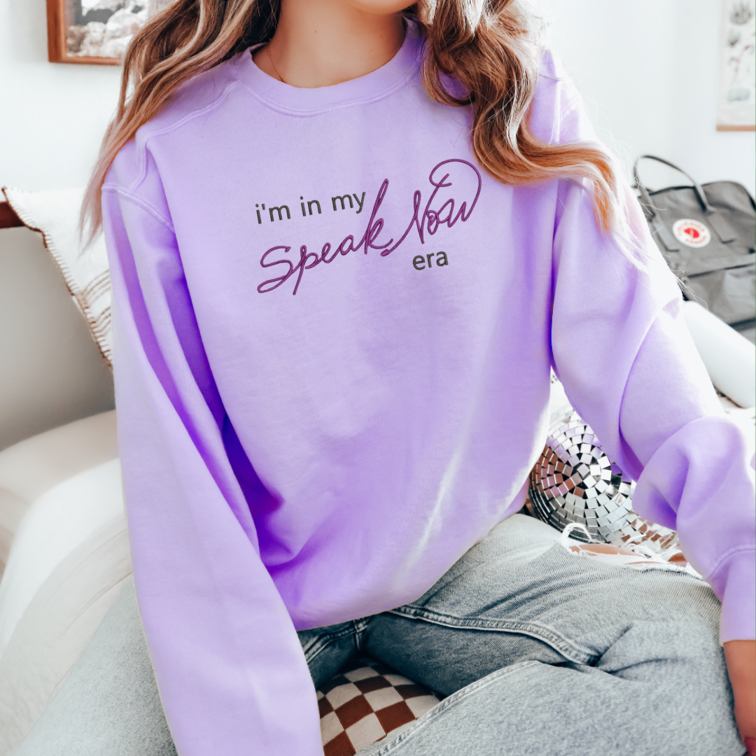In My Speak Now Era Embroidered Sweatshirt