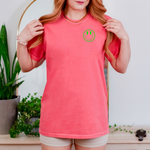 Load image into Gallery viewer, Embroidered Happy Face Tees
