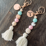 Load image into Gallery viewer, Custom Beaded Keychain
