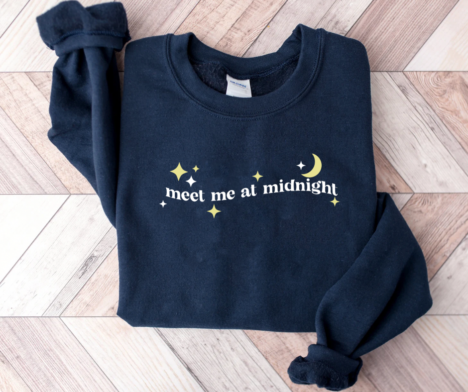 Meet Me At Midnight Embroidered Sweatshirt