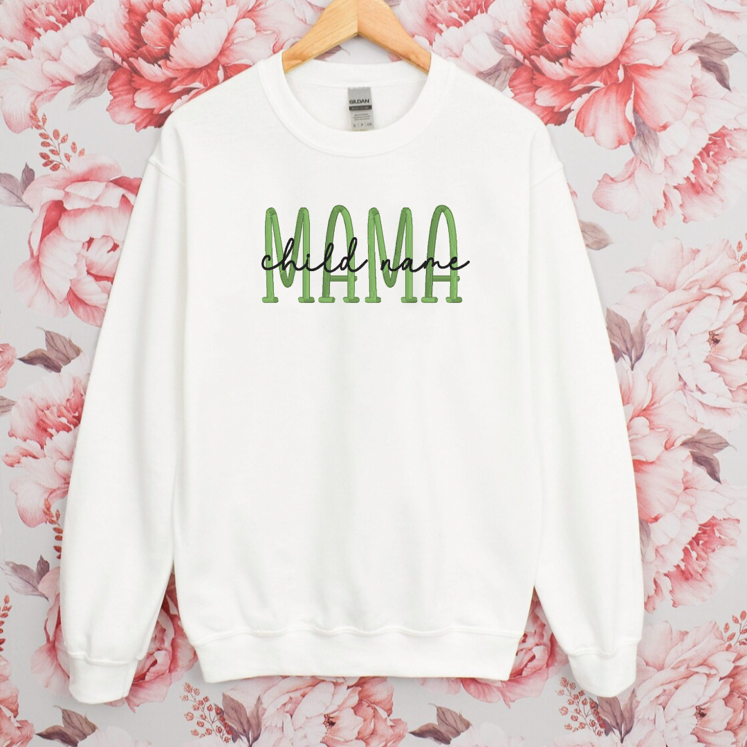 Customized Mama Embroidered Sweatshirts