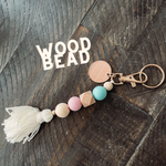 Load image into Gallery viewer, Custom Beaded Keychain
