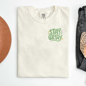 Stay Groovy Embroidered Tee