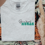 Load image into Gallery viewer, Be a Kind Human Embroidered Tee
