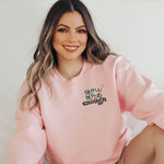 Load image into Gallery viewer, You Are Enough Embroidered Sweatshirt
