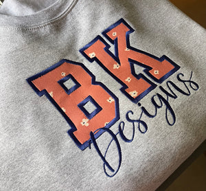 Custom Embroidered Business Name Sweatshirts + Tees