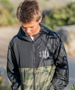 Load image into Gallery viewer, YOUTH Monogram Embroidered Windbreaker

