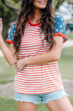 Load image into Gallery viewer, Stars + Stripes Tee
