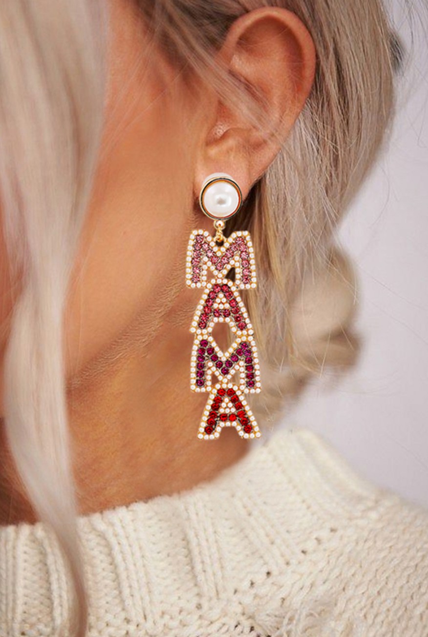 Mama Beaded Earrings