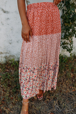 Load image into Gallery viewer, Fun + Floral Maxi Skirt
