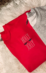 Load image into Gallery viewer, Holly Jolly Embroidered Sweatshirt

