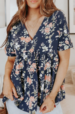 Load image into Gallery viewer, Hello Babydoll Floral Top
