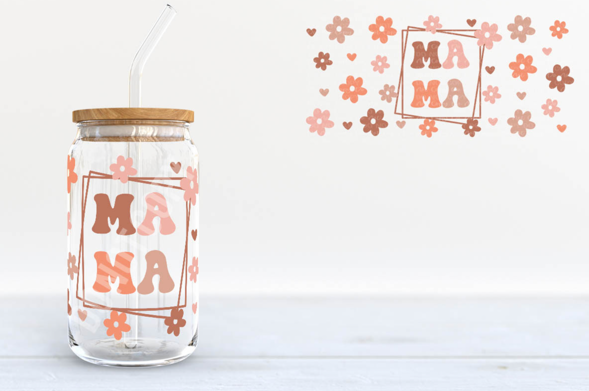 Boho Floral Mama Cup