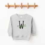 Load image into Gallery viewer, Customized Toddler Name Embroidered Tees + Sweatshirts
